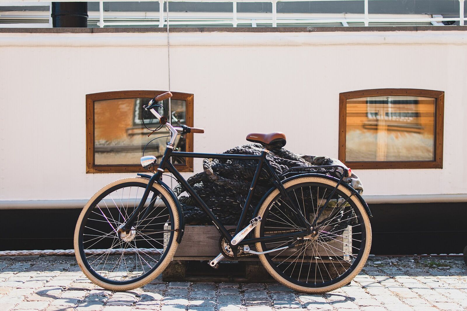 コペンハーゲンの街角の自転車